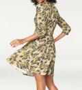 Designer-Optimizer-Kleid gelb-schwarz