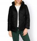 Designer-Outdoor-Steppjacke schwarz