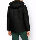 Designer-Outdoor-Steppjacke schwarz