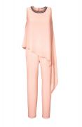 Designer-Overall mit Perlen rosé