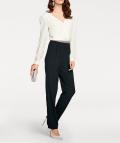 Designer-Overall schwarz-creme
