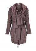 Designer-Parka taupe