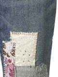 Designer-Patch-Jeans blue denim