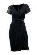 Designer-Patchkleid schwarz