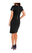 Designer-Patchkleid schwarz
