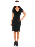 Designer-Patchkleid schwarz