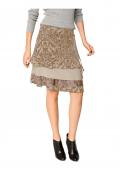 Designer-Patchrock taupe