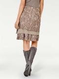 Designer-Patchrock taupe