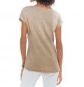 Designer-Patchshirt taupe
