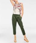 Designer-Perlentop ecru-bunt