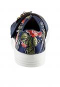 Designer-Plateausneaker blau-bunt