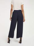 Designer-Plissee-Culotte marine