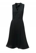 Designer-Plisseekleid schwarz