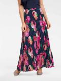 Designer-Plisseerock blau-bunt