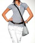 Designer-Poloshirt grau