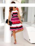 Designer-Prinzesskleid pink-bunt