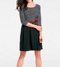 Designer-Prinzesskleid schwarz-weiß