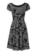 Designer-Prinzesskleid schwarz-weiß