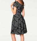 Designer-Prinzesskleid schwarz-weiß