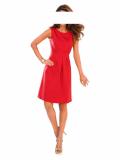 Designer-Prinzesskleid tomatenrot