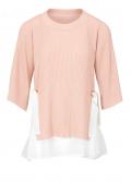 Designer-Pullover-2-in-1 rosé-ecru