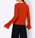 Designer-Pullover Merino-Kaschmir rot