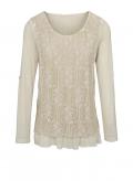 Designer-Pullover beige