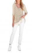 Designer-Pullover beige