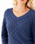 Designer-Pullover blau