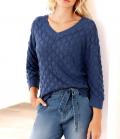 Designer-Pullover blau