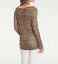 Designer-Pullover braun-gold