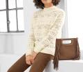 Designer-Pullover champagner