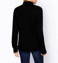 Designer-Pullover cognac-schwarz