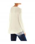 Designer-Pullover creme