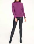 Designer-Pullover dunkelmauve