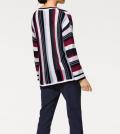 Designer-Pullover gestreift