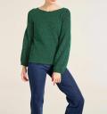 Designer-Pullover grün Gr. 34