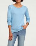 Designer-Pullover hellblau