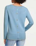 Designer-Pullover hellblau