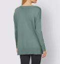 Designer-Pullover mit Applikation jade