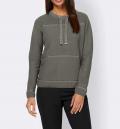 Designer-Pullover mit Glitzerdetails grau