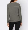 Designer-Pullover mit Glitzerdetails grau