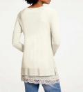 Designer-Pullover mit Kaschmir ecru