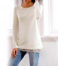 Designer-Pullover mit Kaschmir ecru