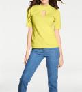 Designer-Pullover mit Kaschmir gelb