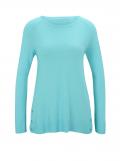 Designer-Pullover mit Kaschmir türkis