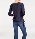 Designer-Pullover mit Schnürung marine