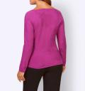 Designer-Pullover mit Seide fuchsia