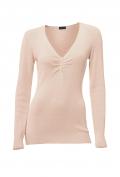 Designer-Pullover mit Seide rosa