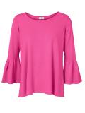 Designer-Pullover mit Volants pink